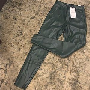 Zara leather hi-rise legging